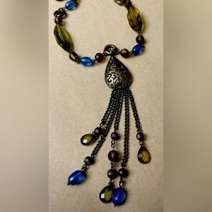 Retro Avon Chandelier ‘Y’ Slip-On Adjustable Necklace